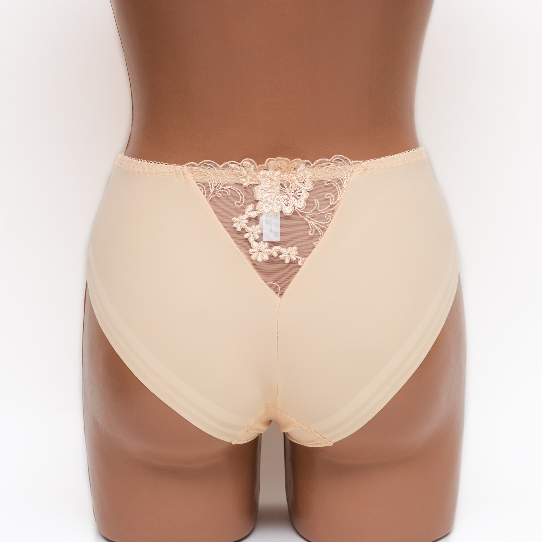 Жіночі труси мікрофібра з вишивкою Lanny mode 21775 бежеві k3758-5